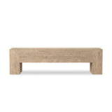 Abaso Accent Bench - Whitewash Rustic Wormwood Oak