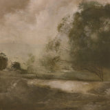 Featuring Peace 1.0 Brimfield Black Like A River #3 by Hannah Winters by Four Hands at Amethyst Home. Alabama painter Hannah Winters finds inspiration in vintage landscapes, working with oil paint and an array of materials to texturize her ethereal pieces. Finished within a decorative Brimfield black frame of naturally distressed painted pine. Handmade in Aus.  Amethyst Home provides interior design, new home construction design consulting, vintage area rugs, and lighting in the Dallas metro area.