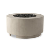 Damian Outdoor Fire Table - Natural Concrete