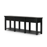 Gardendale Console Table - Stained Black Oak