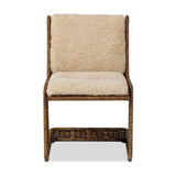 Katrine Dining Chair - Beige Shorn Shearling | shipping 08/15/2026