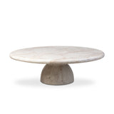 Cornelia Outdoor Coffee Table - Natural Veined Concrete