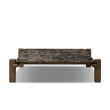 Marcia Square Marble Coffee Table - Brown Emperador Marble | shipping 06/24/2026