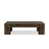 Abaso Rectangular Coffee Table - Ebony Rustic Wormwood Oak