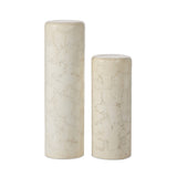 Arati Pedestal Set - Aged White Concrete | shipping 06/03/2026