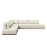 Adler Outdoor 5-Piece Sectional + Bumper Chaise - Amalfi Natural