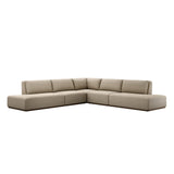 Adler Outdoor 5-Piece Sectional + Bumper Chaise - Concha Fog | shipping 09/25/2026