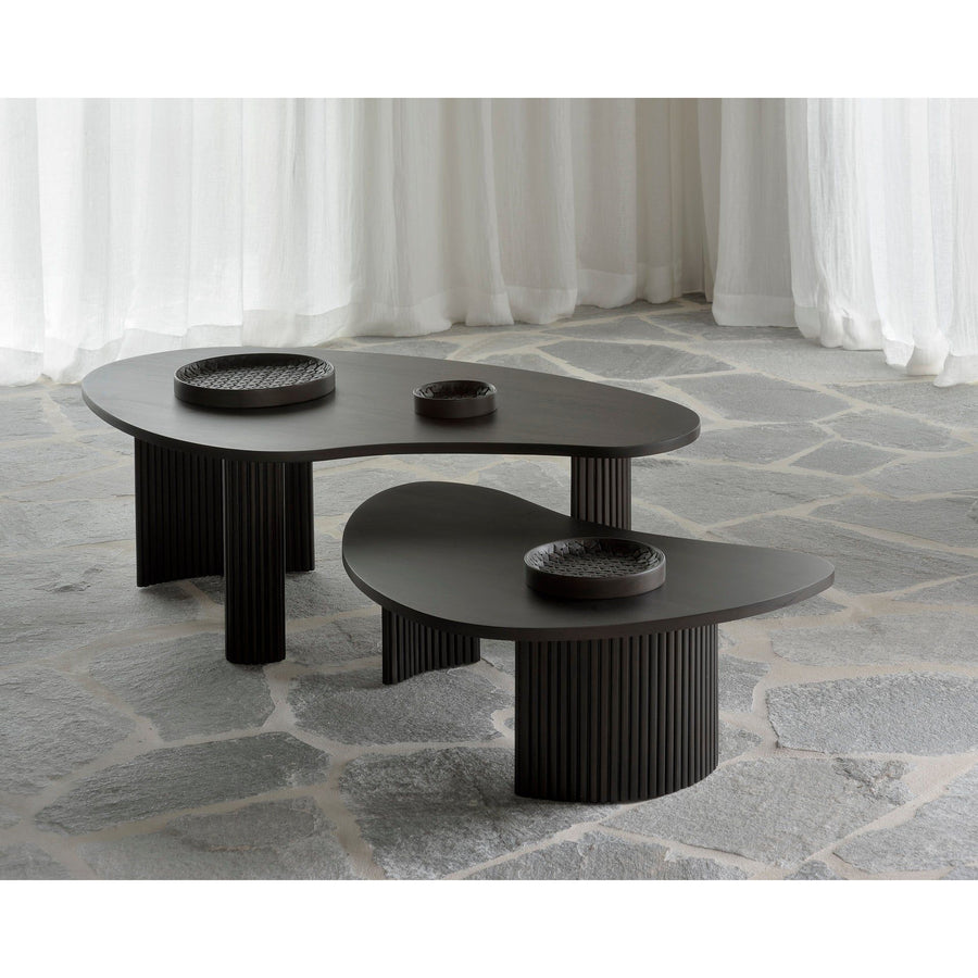 Mahogany Boomerang Coffee Table - Floor Model