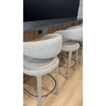 Featuring Hawkins Savile Flannel Bar + Counter Stool by Four Hands at Amethyst Home. Strike a pose. Curved and finely sculpted, a high-performance fabric-upholstered stool makes for a shapely addition to the well-styled bar. Performance fabrics are specially created to withstand spills, stains, high traffic and wear, ensuring long-term comfort and unmatched . Amethyst Home provides interior design, new home construction design consulting, vintage area rugs, and lighting in the Monterey metro area.