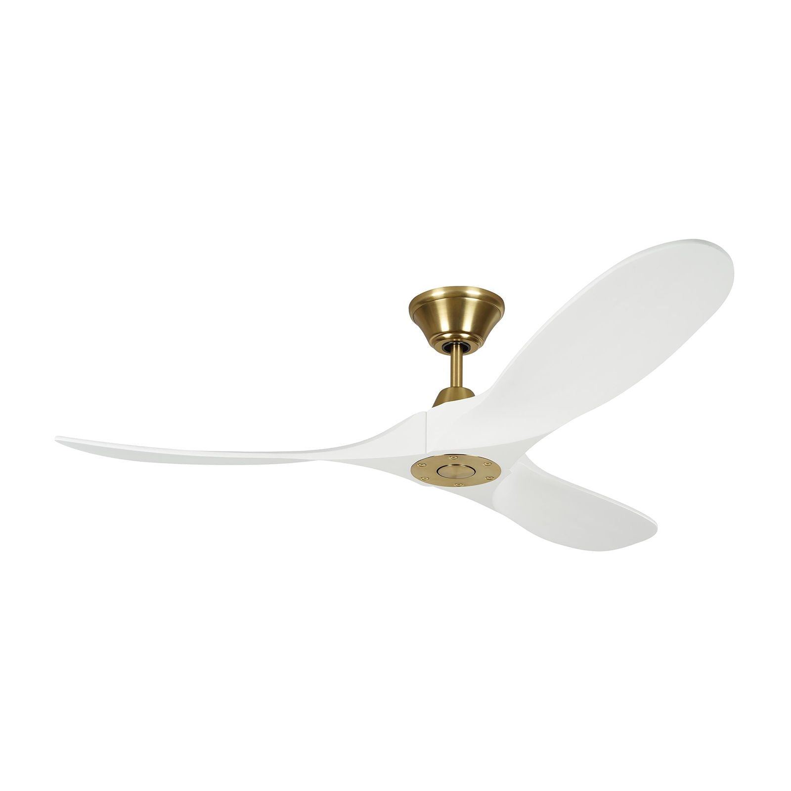 with Matte White Blades Burnished Brass