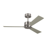 with Silver / American Walnut Reversible Blades Brushed Steel