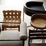 Barbana Counter Stool Pewter Texture
