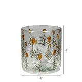 Tiny Flower Hurricane, Glass - Sm