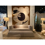 The Clemence XL features a minimalist design with clean, low-profile lines, complemented by plush cushions and luxurious throw pillows. Amethyst Home provides interior design, new home construction design consulting, vintage area rugs, and lighting in the Miami metro area.