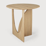 Geometric Side Table - Oak