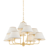 Durland Chandelier - Aged Brass