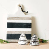 Stripe Marble Board with Handle