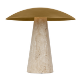 Featuring Aegis Medium Travertine Table Lamp Natural Brass/Natural Travertine by Visual Comfort at Amethyst Home. The Aegis Medium Table Lamp by Sean Lavin seamlessly blends contemporary design and organic beauty. Each fixture is meticulously crafted from authentic natural stone or natural brass, ensuring a unique and exquisite finish that adds a touch of sophistication to an. Amethyst Home provides interior design, new construction, custom furniture, and area rugs in the Salt Lake City metro area