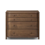 Agatha Nightstand - Dark Brown Walnut - Dark Brown Walnut Veneer