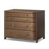 Agatha Nightstand - Dark Brown Walnut - Dark Brown Walnut Veneer