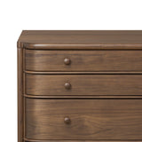 Agatha Nightstand - Dark Brown Walnut - Dark Brown Walnut Veneer