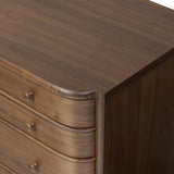 Agatha Nightstand - Dark Brown Walnut - Dark Brown Walnut Veneer