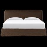 Aidan Brussels Coffee Slipcover Bed Four Hands-moodboard