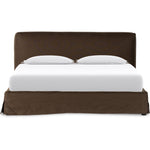 Featuring Aidan Brussels Coffee Slipcover Bed by Four Hands at Amethyst Home. Dreamy European style slipcovered bed in a thick Belgian linen.  Low profile and timeless appeal.
Durable and soft to the touch, Libeco-sourced linens and linen blends are artisan-made without toxic chemicals. Slipcovered styles are fully removable and machine-washable for easy care.
King: Overall Di. Amethyst Home provides interior design, new construction, custom furniture and area rugs in the Salt Lake City metro area