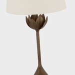 Featuring Alberto Large Table Lamp Antique Bronze Leaf by Visual Comfort at Amethyst Home. The Alberto by Julie Neill pays homage to artist Diego Giacometti through elegant floral forms. Flowers, alone or in groups, bloom with intricate petals that explore the beauty of plaster as a sculptural material lending itself to this down-to-earth texture completed by a variety of met. Amethyst Home provides interior design, new construction, custom furniture, and area rugs in the Salt Lake City metro area