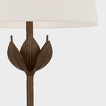 Featuring Alberto Large Table Lamp Antique Bronze Leaf by Visual Comfort at Amethyst Home. The Alberto by Julie Neill pays homage to artist Diego Giacometti through elegant floral forms. Flowers, alone or in groups, bloom with intricate petals that explore the beauty of plaster as a sculptural material lending itself to this down-to-earth texture completed by a variety of metalli. Amethyst Home provides interior design, new construction, custom furniture, and area rugs in the Scottsdale metro area