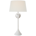 Featuring Alberto Large Table Lamp Plaster White by Visual Comfort at Amethyst Home. The Alberto by Julie Neill pays homage to artist Diego Giacometti through elegant floral forms. Flowers, alone or in groups, bloom with intricate petals that explore the beauty of plaster as a sculptural material lending itself to this down-to-earth texture completed by a variety of metallic f. Amethyst Home provides interior design, new construction, custom furniture, and area rugs in the Winter Garden metro area