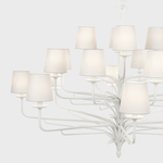 Featuring Amalfi 50" Three-Tiered Chandelier Plaster White by Visual Comfort at Amethyst Home. Illuminate your space with the Amalfi 50" Three-Tiered Chandelier in Plaster White. This elegant chandelier adds a touch of sophistication to any room. Featuring three tiers, it provides a grand and luxurious aesthetic. Perfect for adding a touch of exclusivity to your home.
Overall Dim. Amethyst Home provides interior design, new construction, custom furniture, and area rugs in the Des Moines metro area