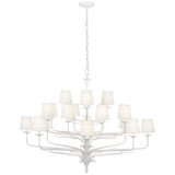 Featuring Amalfi 50" Three-Tiered Chandelier Plaster White by Visual Comfort at Amethyst Home. Illuminate your space with the Amalfi 50" Three-Tiered Chandelier in Plaster White. This elegant chandelier adds a touch of sophistication to any room. Featuring three tiers, it provides a grand and luxurious aesthetic. Perfect for adding a touch of exclusivity to your home.
Overall D. Amethyst Home provides interior design, new construction, custom furniture, and area rugs in the Laguna Beach metro area