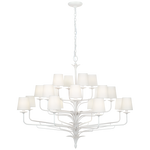 Featuring Amalfi 50" Three-Tiered Chandelier Plaster White by Visual Comfort at Amethyst Home. Illuminate your space with the Amalfi 50" Three-Tiered Chandelier in Plaster White. This elegant chandelier adds a touch of sophistication to any room. Featuring three tiers, it provides a grand and luxurious aesthetic. Perfect for adding a touch of exclusivity to your home.
Overall Dime. Amethyst Home provides interior design, new construction, custom furniture, and area rugs in the San Diego metro area