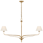 Featuring Amalfi 57" Linear Chandelier Milano Gold by Visual Comfort at Amethyst Home. Indulge in the luxurious and exclusive Amalfi 57" Linear Chandelier, handcrafted with premium Milano Gold finish. Elevate your space with its elegant design and sparkling illumination. A true masterpiece, this chandelier will be the perfect statement piece to showcase your refined taste.
Overall Dim. Amethyst Home provides interior design, new construction, custom furniture, and area rugs in the Tampa metro area