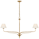 Featuring Amalfi 57" Linear Chandelier Milano Gold by Visual Comfort at Amethyst Home. Indulge in the luxurious and exclusive Amalfi 57" Linear Chandelier, handcrafted with premium Milano Gold finish. Elevate your space with its elegant design and sparkling illumination. A true masterpiece, this chandelier will be the perfect statement piece to showcase your refined taste.
Overall Dim. Amethyst Home provides interior design, new construction, custom furniture, and area rugs in the Tampa metro area