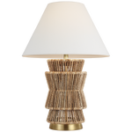 Featuring Antigua 30" Layered Table Lamp Natural Abaca and Antique-Burnished Brass by Visual Comfort at Amethyst Home. Antigua 30" Layered Table Lamp in Natural Abaca and Antique-Burnished Brass with Linen Shade
Overall Dimensions: 20.5" L x 20.5" W x 29.25" H Weight: 9 lbs.. Amethyst Home provides interior design, new construction, custom furniture, and area rugs in the Boston metro area