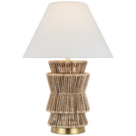 Featuring Antigua 30" Layered Table Lamp Natural Abaca and Antique-Burnished Brass by Visual Comfort at Amethyst Home. Antigua 30" Layered Table Lamp in Natural Abaca and Antique-Burnished Brass with Linen Shade
Overall Dimensions: 20.5" L x 20.5" W x 29.25" H Weight: 9 lbs.. Amethyst Home provides interior design, new construction, custom furniture, and area rugs in the Los Angeles metro area
