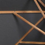 Baska Outdoor Rectangular Umbrella - Fine Sanded Teak-Fsc / Arashi Graphite - Arashi Graphite | shipping 08/14/2026