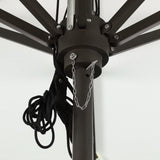 Baska Outdoor Rectangular Umbrella - Bronze Stainless Steel / Arashi Salt - Arashi Salt | shipping 10/25/2026