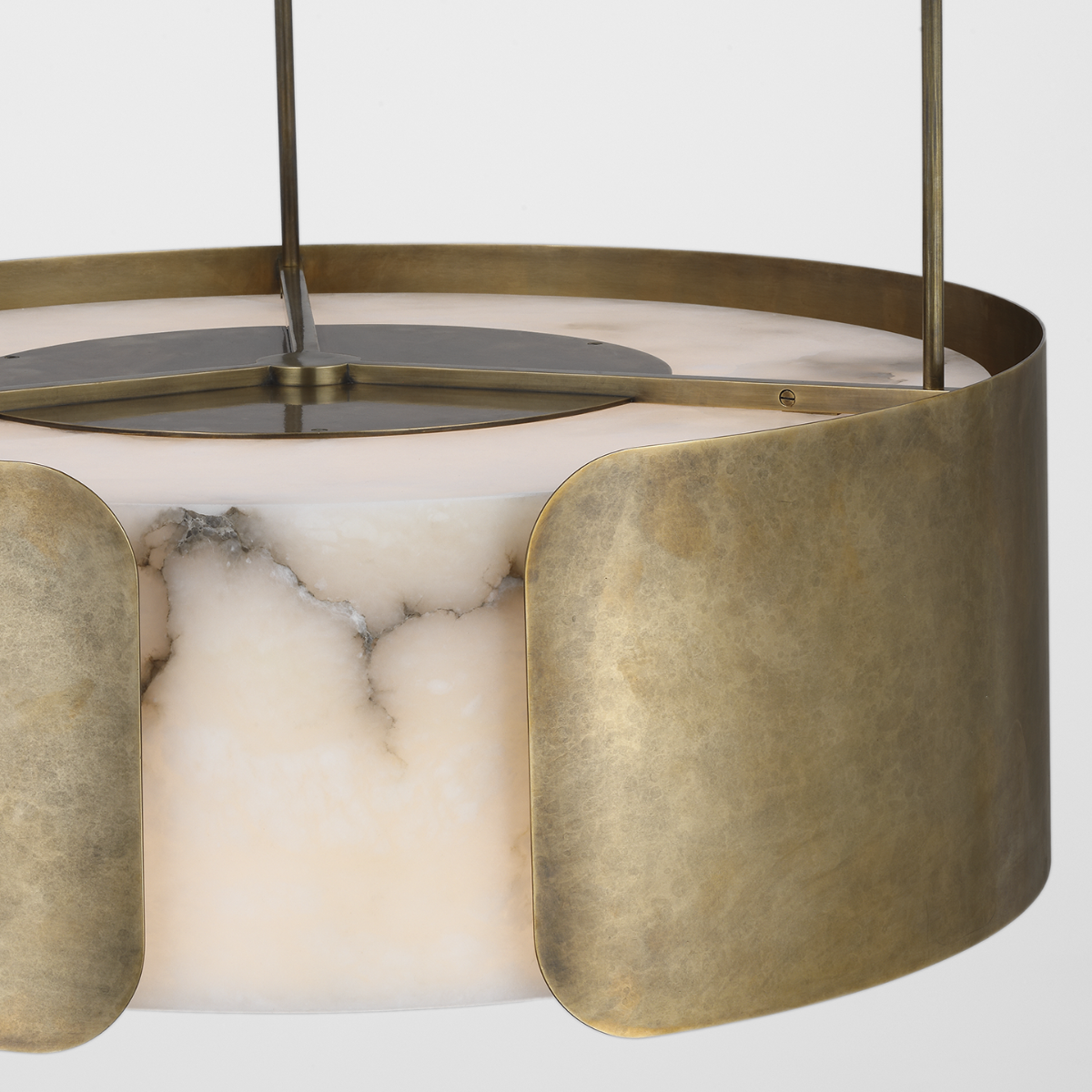 Featuring Armise 28" Drum Chandelier Mottled Brass by Visual Comfort at Amethyst Home. Armise 28" Drum Chandelier in Mottled Brass with Alabaster
Overall Dimensions: 27.5" L x 27.5" W x 241.25" HWeight: 128 lbs.. Amethyst Home provides interior design, new construction, custom furniture, and area rugs in the Alpharetta metro area