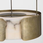 Featuring Armise 28" Drum Chandelier Mottled Brass by Visual Comfort at Amethyst Home. Armise 28" Drum Chandelier in Mottled Brass with Alabaster
Overall Dimensions: 27.5" L x 27.5" W x 241.25" HWeight: 128 lbs.. Amethyst Home provides interior design, new construction, custom furniture, and area rugs in the Alpharetta metro area