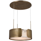 Featuring Armise 28" Drum Chandelier Mottled Brass by Visual Comfort at Amethyst Home. Armise 28" Drum Chandelier in Mottled Brass with Alabaster
Overall Dimensions: 27.5" L x 27.5" W x 241.25" HWeight: 128 lbs.. Amethyst Home provides interior design, new construction, custom furniture, and area rugs in the Newport Beach metro area