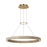 Featuring Ashok 31 Chandelier Hand Rubbed Antique Brass by Visual Comfort at Amethyst Home. Circles of different sizes and thicknesses take center stage with the simplicity of the Ashok chandelier by Sean Lavin. Featuring a solid wood ring with brass inlay details, the fixture also has an optional collar ring. The minimalist ring chandelier will complement modern decor and can i. Amethyst Home provides interior design, new construction, custom furniture, and area rugs in the Kansas City metro area