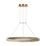 Featuring Ashok 31 Chandelier Hand Rubbed Antique Brass by Visual Comfort at Amethyst Home. Circles of different sizes and thicknesses take center stage with the simplicity of the Ashok chandelier by Sean Lavin. Featuring a solid wood ring with brass inlay details, the fixture also has an optional collar ring. The minimalist ring chandelier will complement modern decor and can. Amethyst Home provides interior design, new construction, custom furniture, and area rugs in the Winter Garden metro area