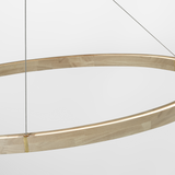 Featuring Ashok 49 Chandelier Hand Rubbed Antique Brass by Visual Comfort at Amethyst Home. Circles of different sizes and thicknesses take center stage with the simplicity of the Ashok chandelier by Sean Lavin. Featuring a solid wood ring with brass inlay details, the fixture also has an optional collar ring. The minimalist ring chandelier will complement modern decor and can i. Amethyst Home provides interior design, new construction, custom furniture, and area rugs in the Kansas City metro area