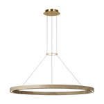 Featuring Ashok 49 Chandelier Hand Rubbed Antique Brass by Visual Comfort at Amethyst Home. Circles of different sizes and thicknesses take center stage with the simplicity of the Ashok chandelier by Sean Lavin. Featuring a solid wood ring with brass inlay details, the fixture also has an optional collar ring. The minimalist ring chandelier will complement modern decor and can illum. Amethyst Home provides interior design, new construction, custom furniture, and area rugs in the Seattle metro area