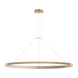 Featuring Ashok 65 Chandelier Hand Rubbed Antique Brass by Visual Comfort at Amethyst Home. Circles of different sizes and thicknesses take center stage with the simplicity of the Ashok chandelier by Sean Lavin. Featuring a solid wood ring with brass inlay details, the fixture also has an optional collar ring. The minimalist ring chandelier will complement modern decor and can i. Amethyst Home provides interior design, new construction, custom furniture, and area rugs in the Los Angeles metro area