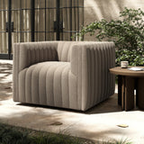 Augustine Outdoor Swivel Chair - Casa Grey