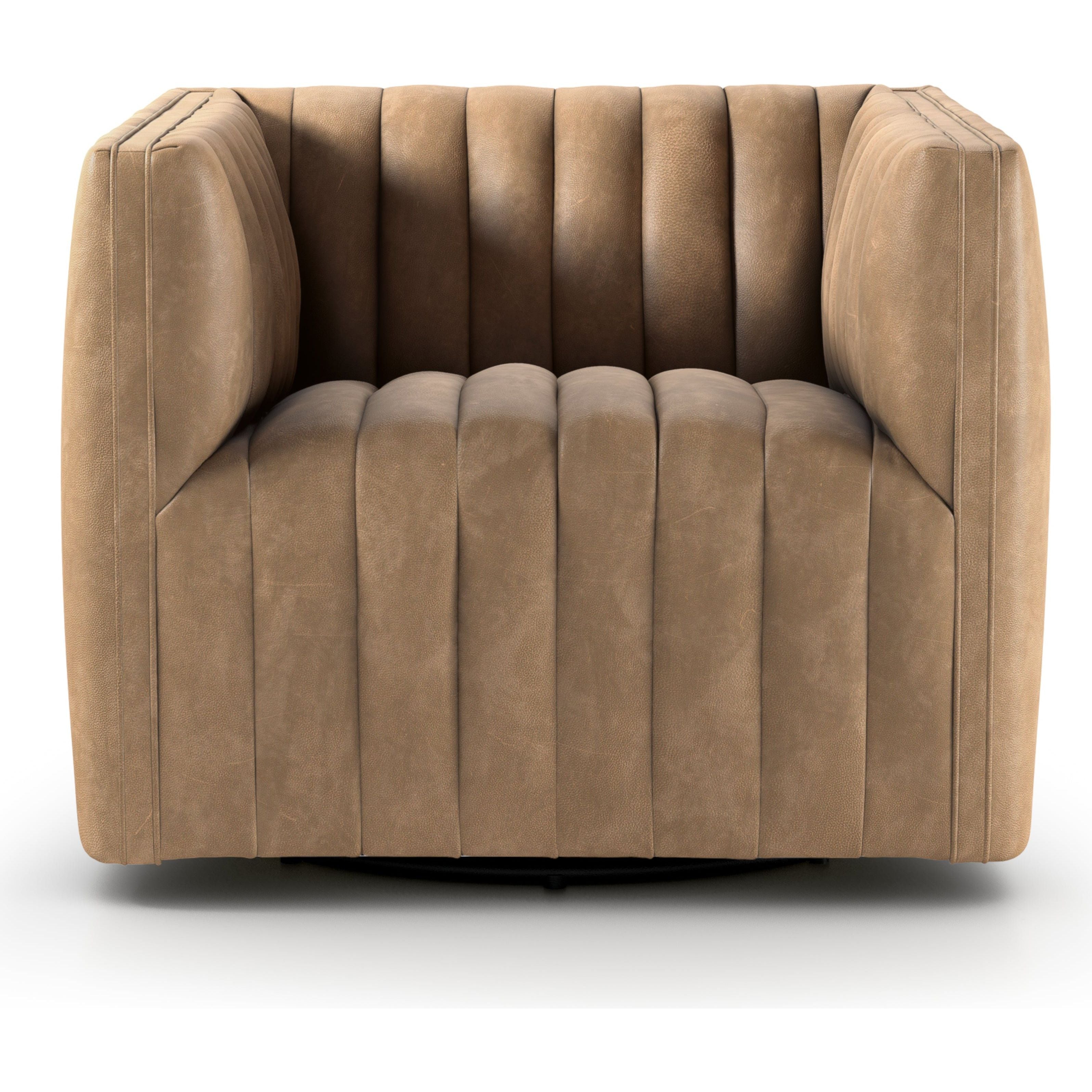 Augustine Swivel Chair - Palermo Drift  Four Hands